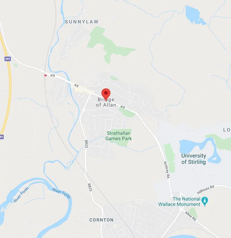 Image of Bridge of Allan Map | Locksmith in Bridge of Allan